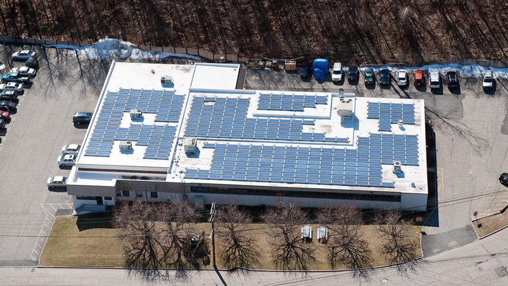 Installed a 101.64 kW array using Panel Claw ballasted racking