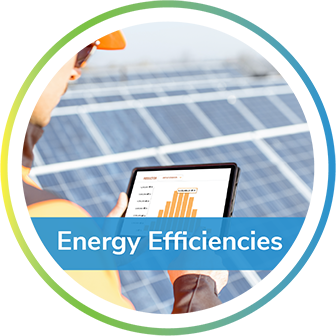 ECS Employee Checking Efficiency Of Solar Panels