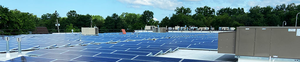 Commercial solar rooftop array