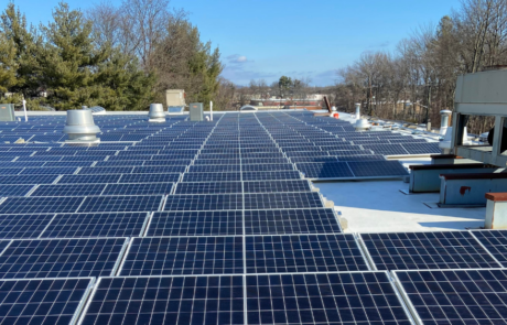 Rensselaer Commercial Properties Commercial Installation by ECS Energy. Top Shot Of Solar Panels